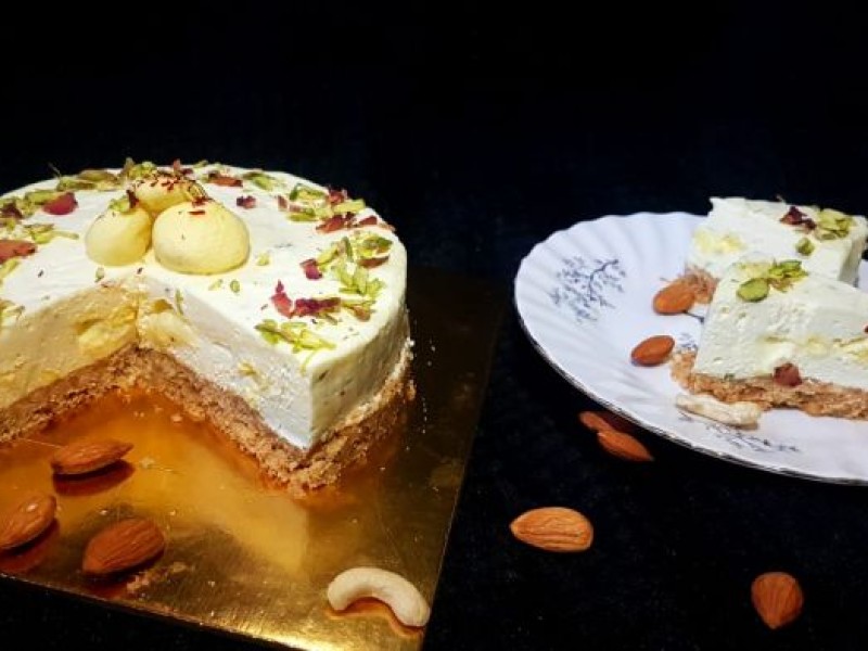 Rasmalai Fusion Cheesecake Image
