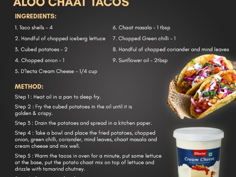 Aloo Chaat Tacos Image