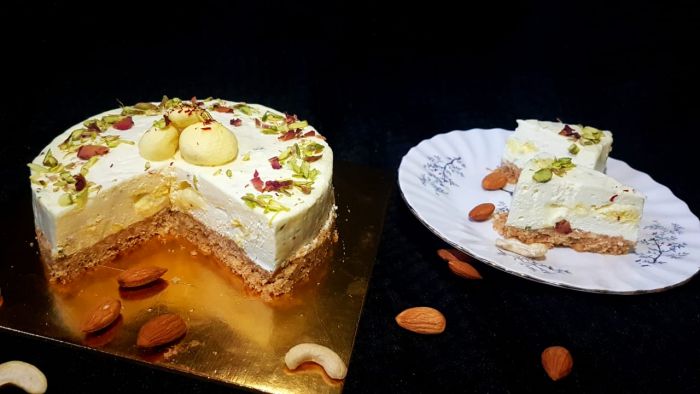 Rasmalai Fusion Cheesecake Image