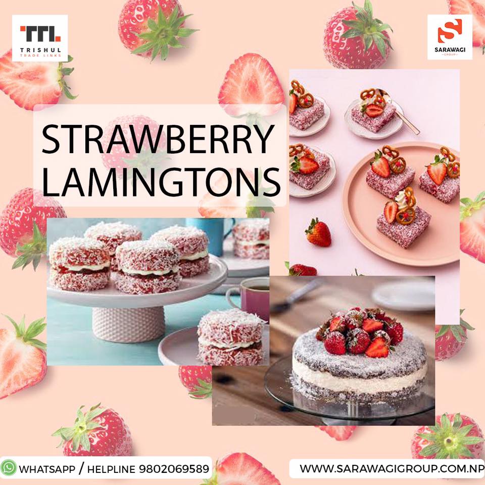 Strawberry Lamingtons Image