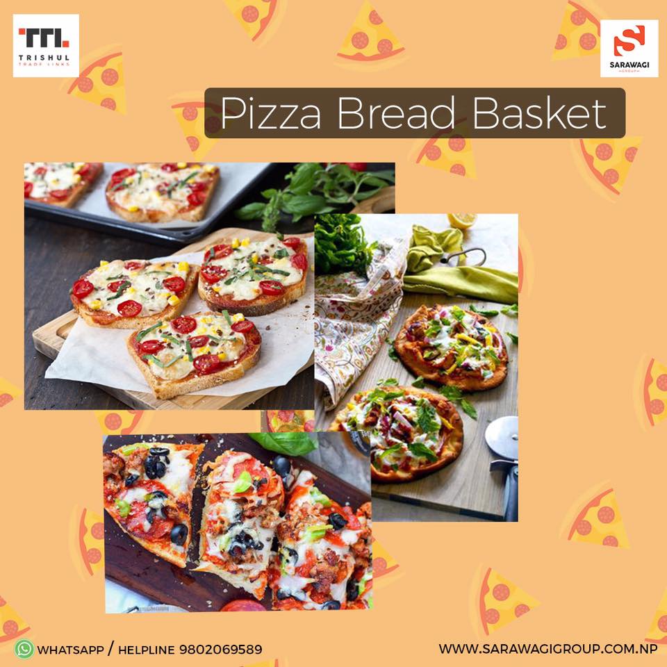 Pizza Bread Basket Image