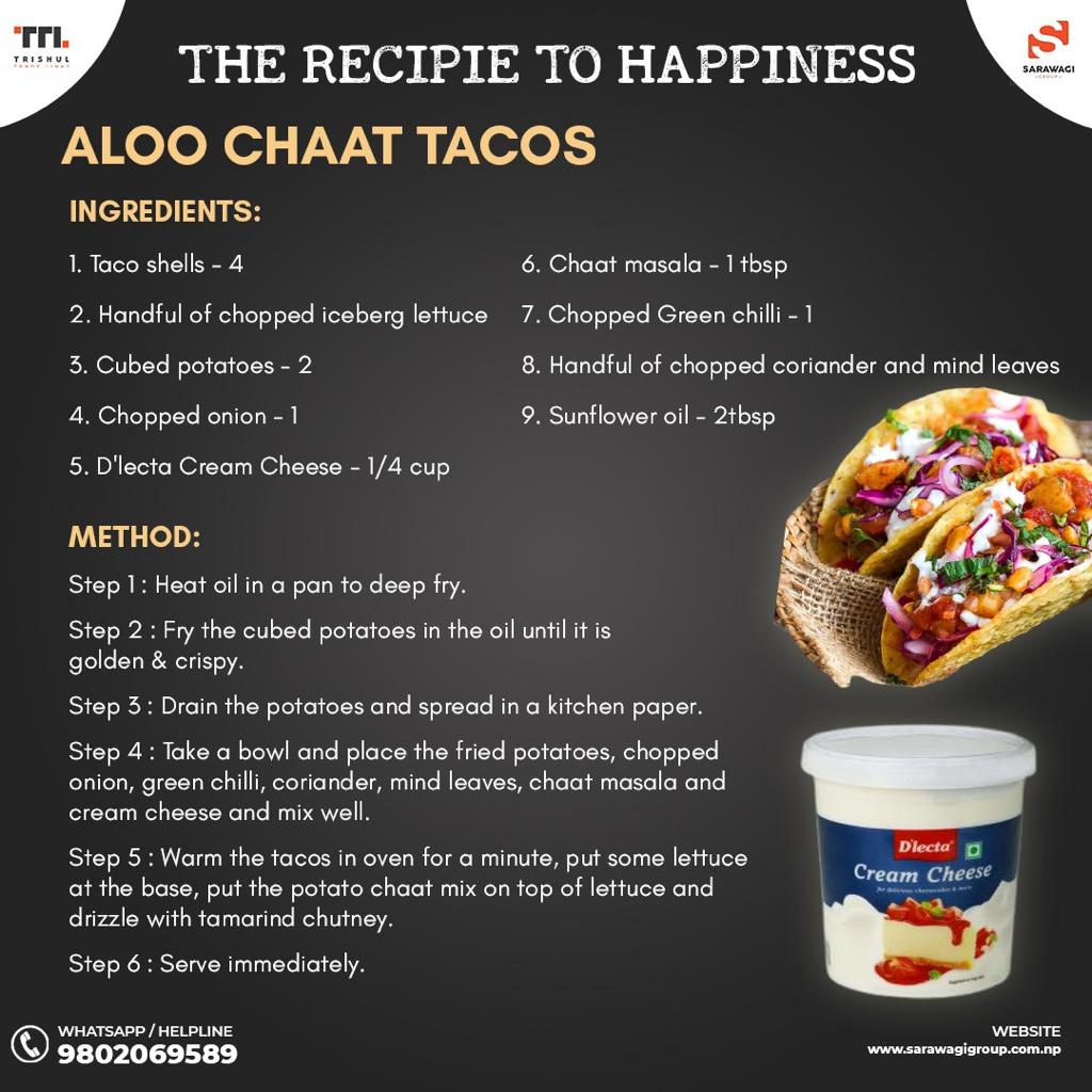 Aloo Chaat Tacos Image
