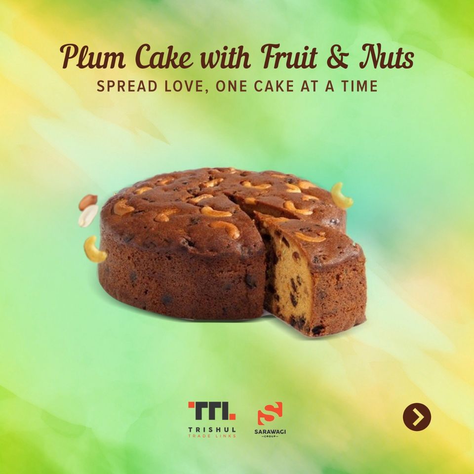 Plum Cake with Fruit & Nuts Image