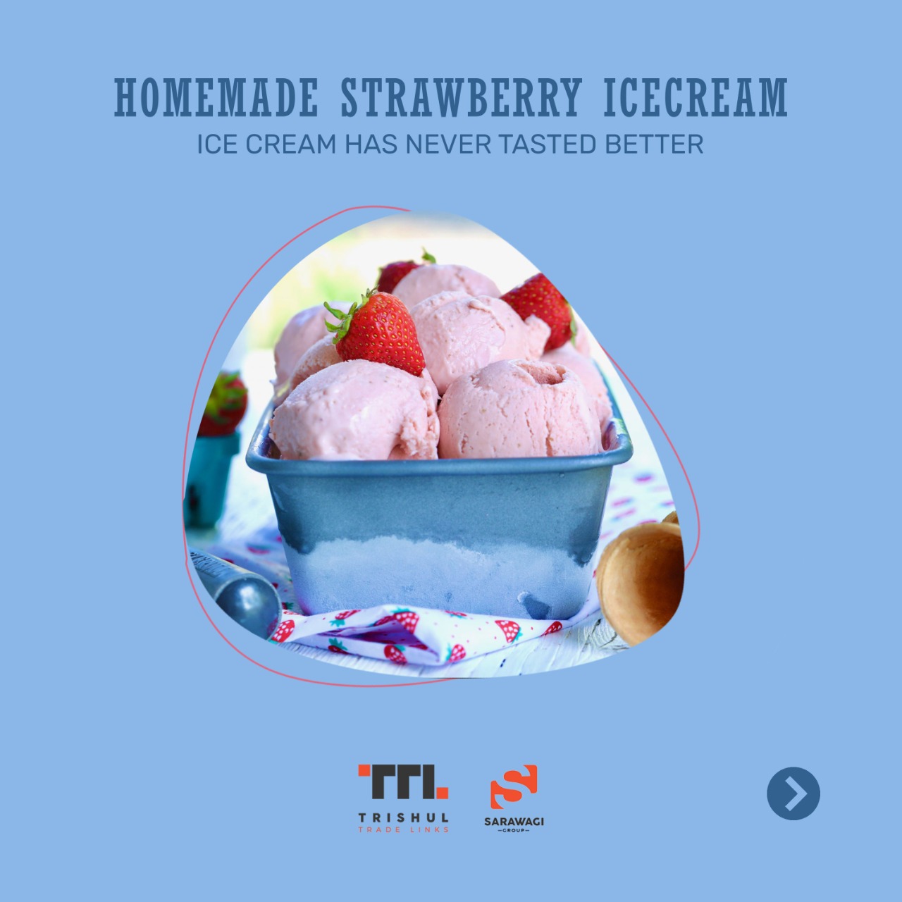 Homemade Strawberry Ice cream Image
