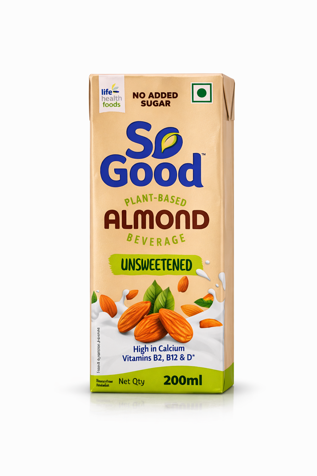 ALMOND NATURAL UNSWEETENED BEVERAGE 200ML Image